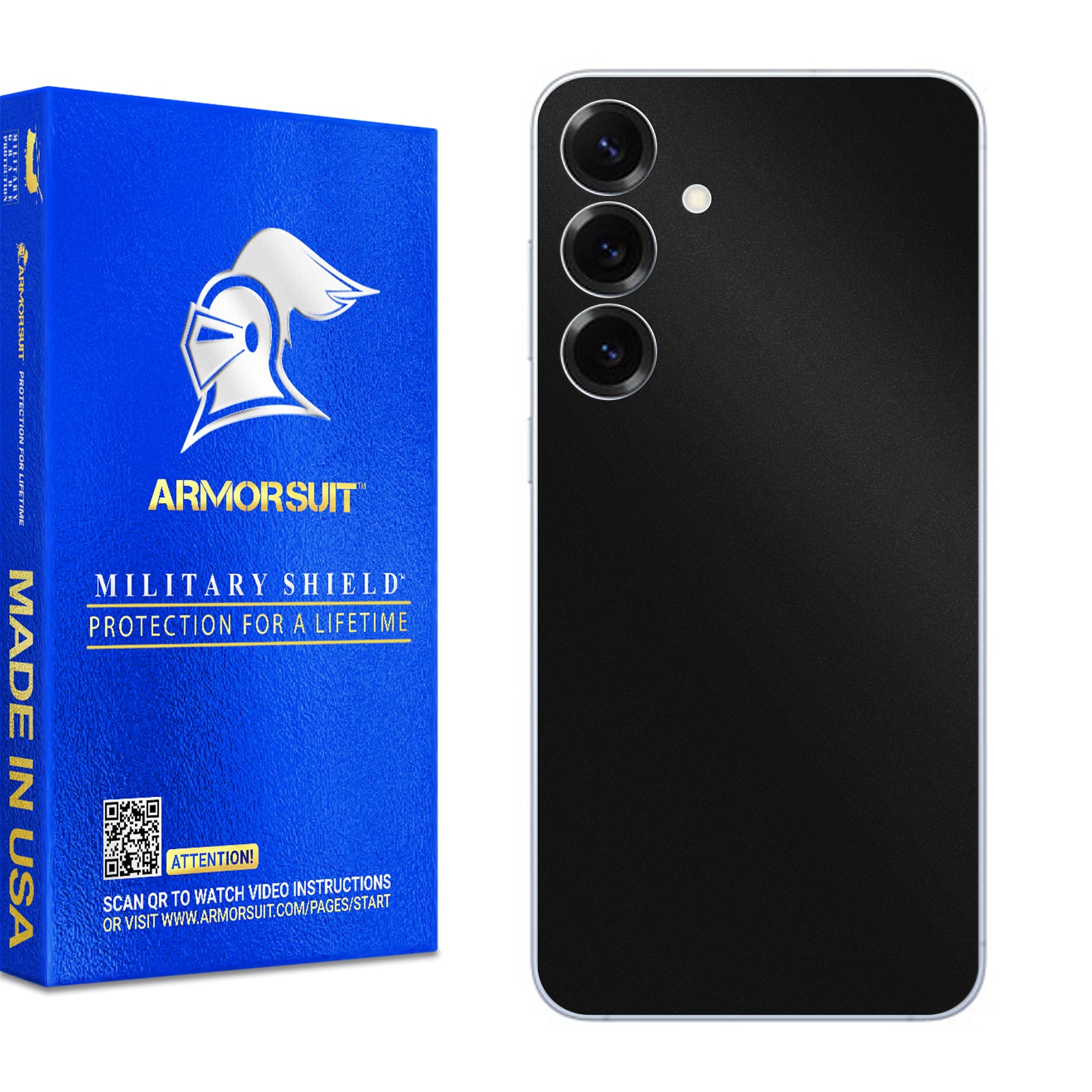 [2 Pack] Armorsuit MilitaryShield Vinyl Skin Wrap Film for Samsung Galaxy S25 Plus