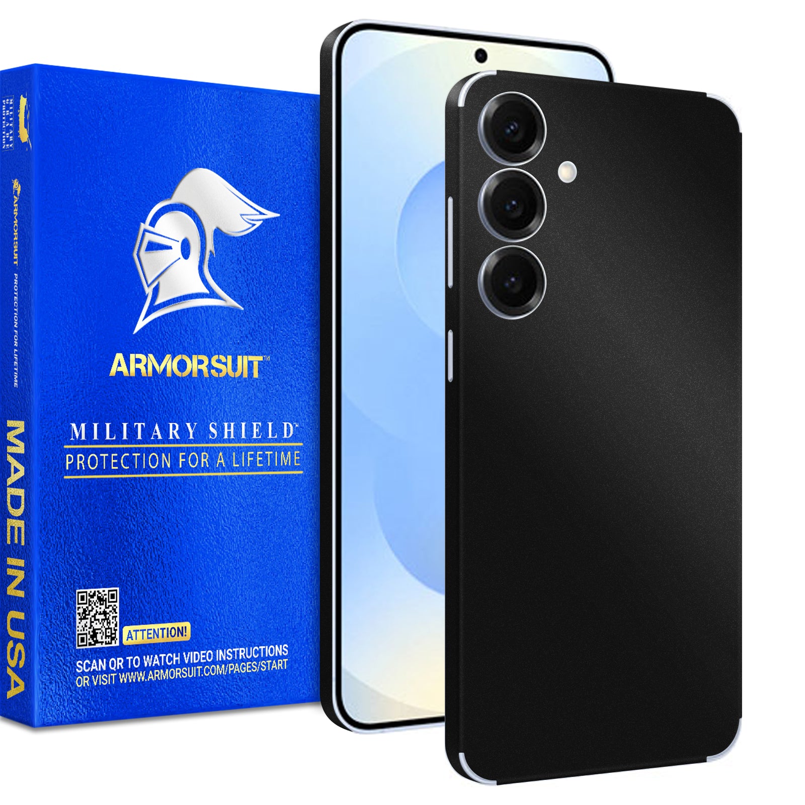 [2 Pack] Armorsuit MilitaryShield Vinyl Skin Wrap Film for Samsung Galaxy S25 Plus