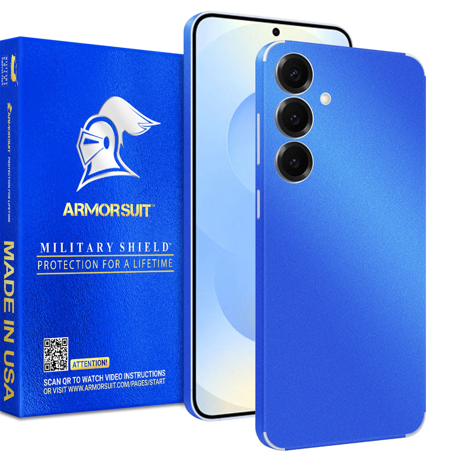 [2 Pack] Armorsuit MilitaryShield Vinyl Skin Wrap Film for Samsung Galaxy S25 Plus
