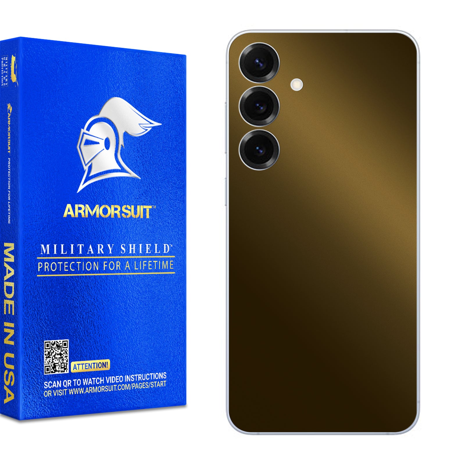 [2 Pack] Armorsuit MilitaryShield Vinyl Skin Wrap Film for Samsung Galaxy S25 Plus