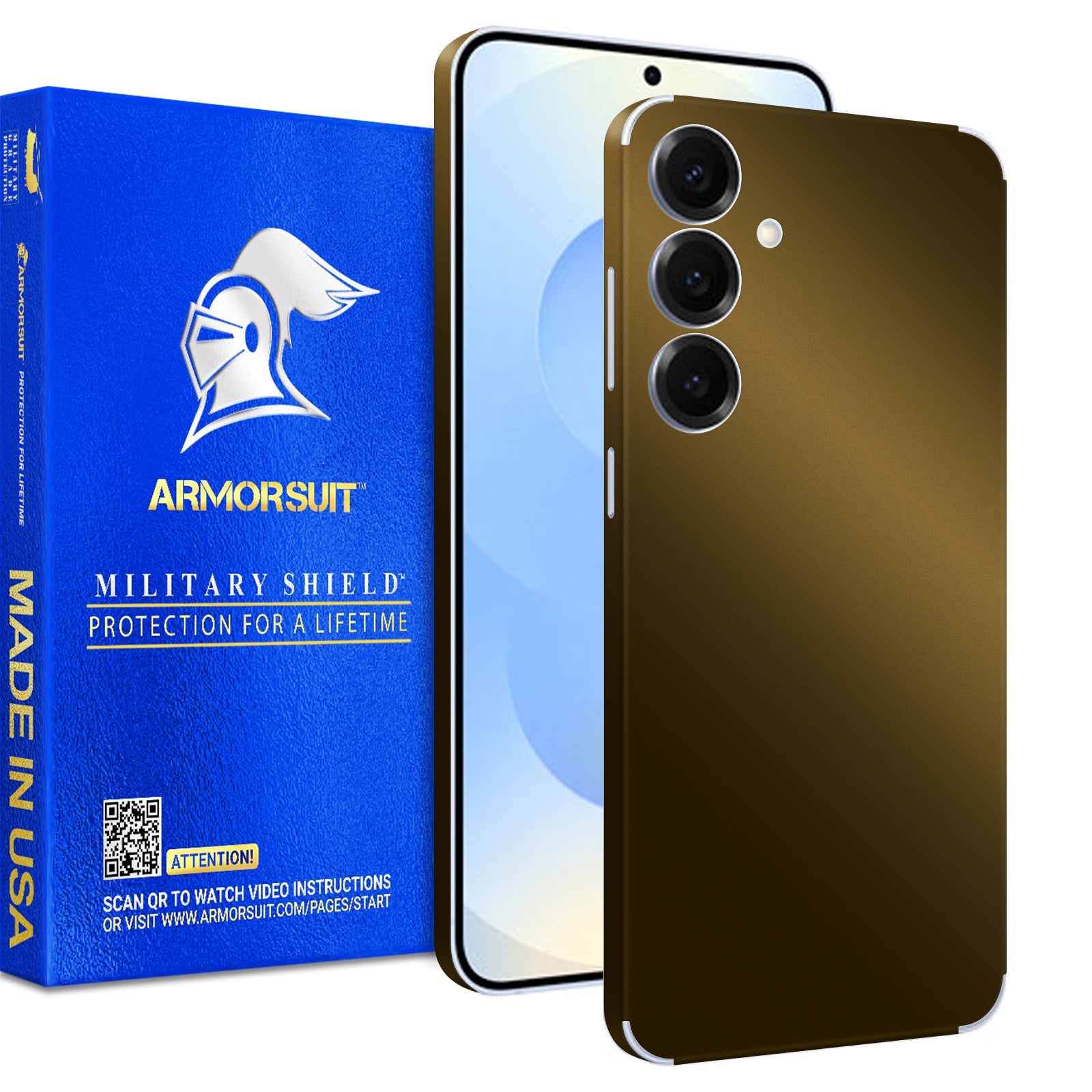 [2 Pack] Armorsuit MilitaryShield Vinyl Skin Wrap Film for Samsung Galaxy S25 Plus