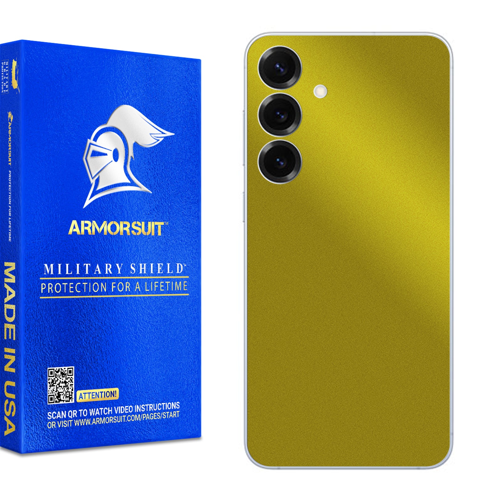 [2 Pack] Armorsuit MilitaryShield Vinyl Skin Wrap Film for Samsung Galaxy S25 Plus