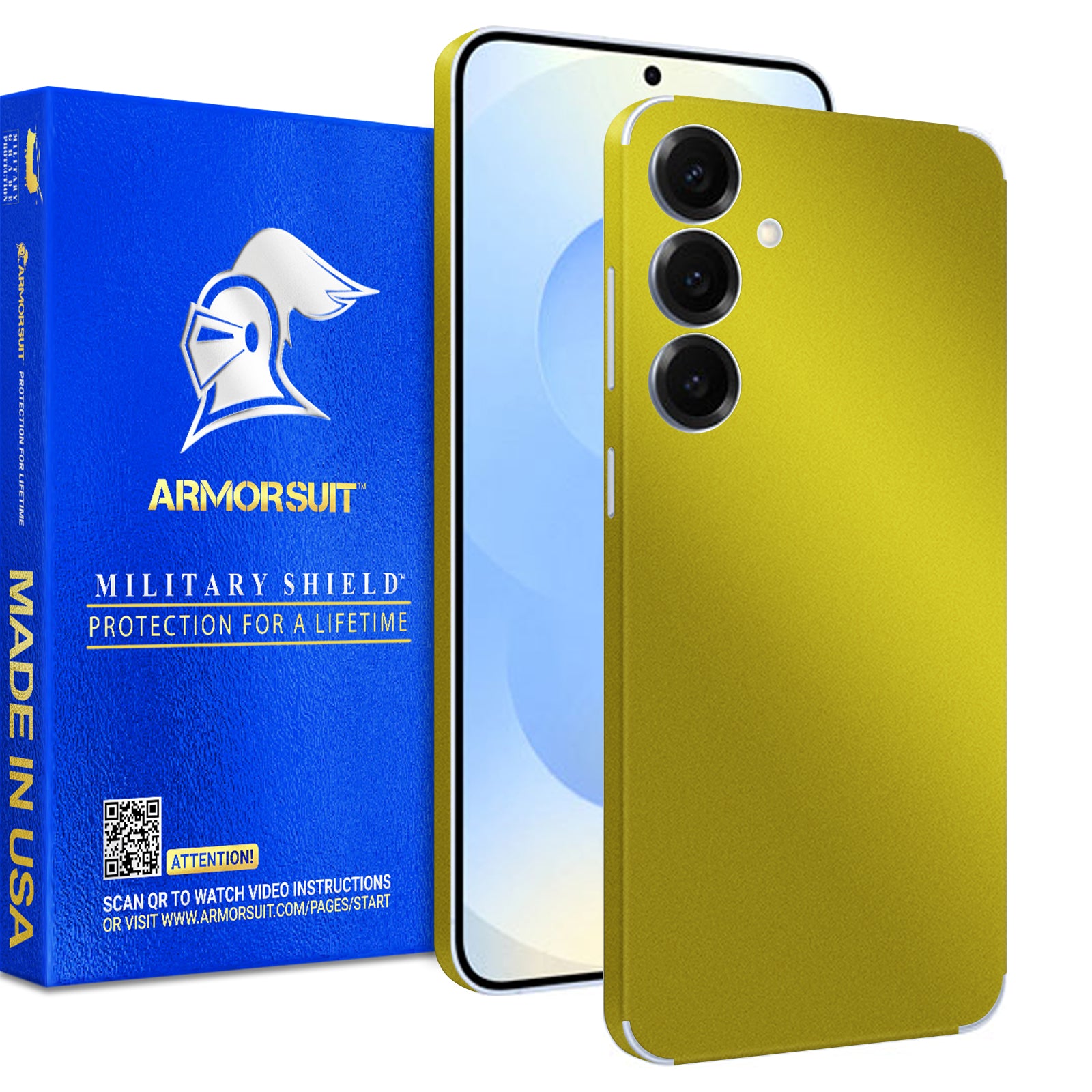 [2 Pack] Armorsuit MilitaryShield Vinyl Skin Wrap Film for Samsung Galaxy S25 Plus