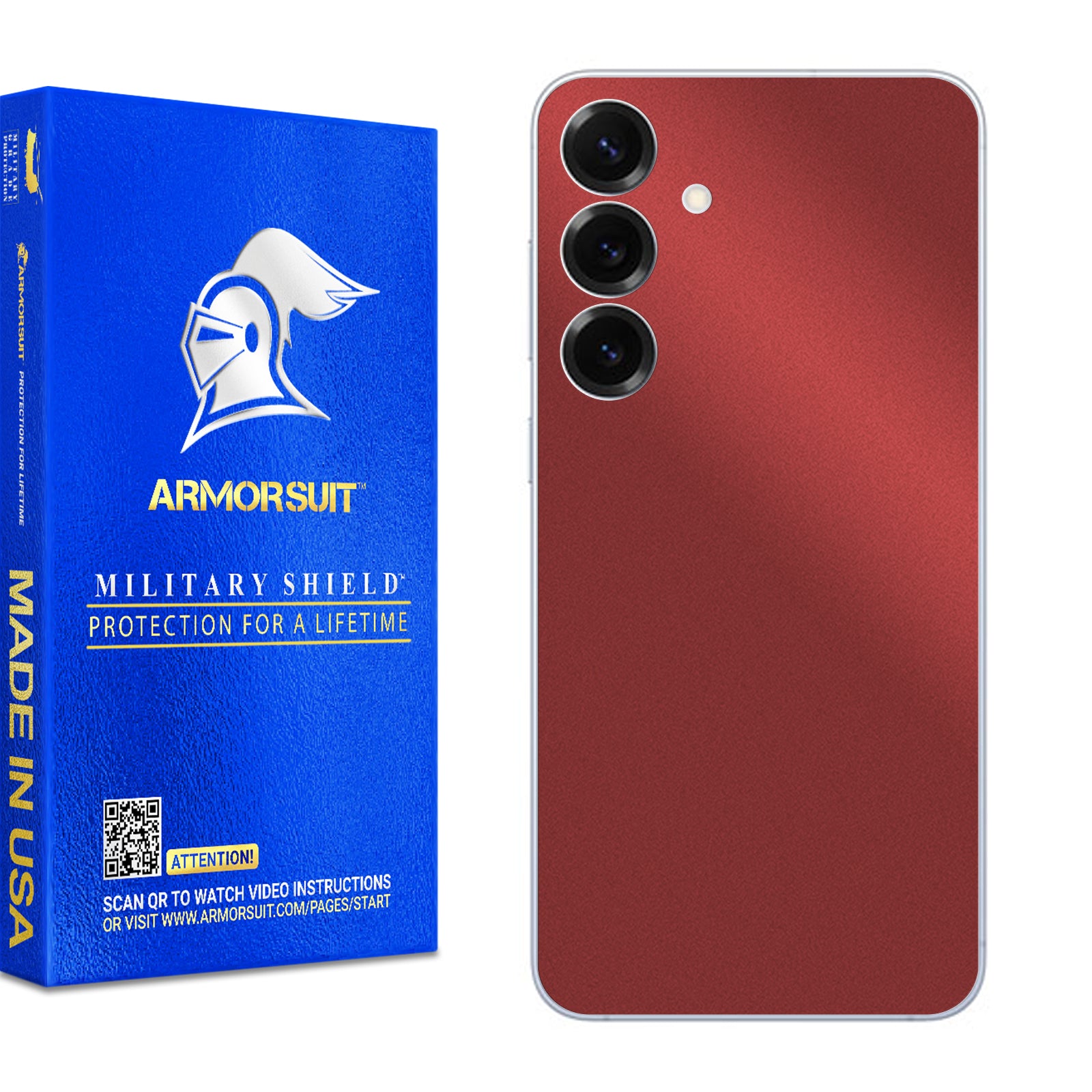 [2 Pack] Armorsuit MilitaryShield Vinyl Skin Wrap Film for Samsung Galaxy S25 Plus