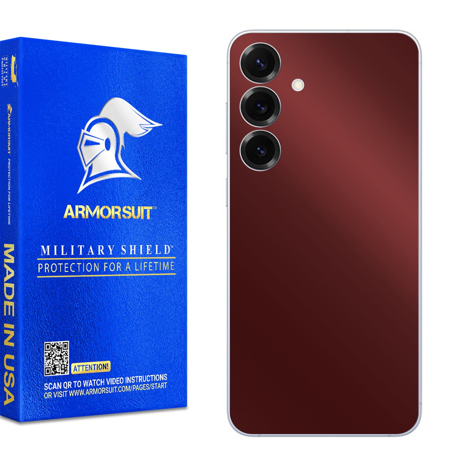 [2 Pack] Armorsuit MilitaryShield Vinyl Skin Wrap Film for Samsung Galaxy S25 Plus