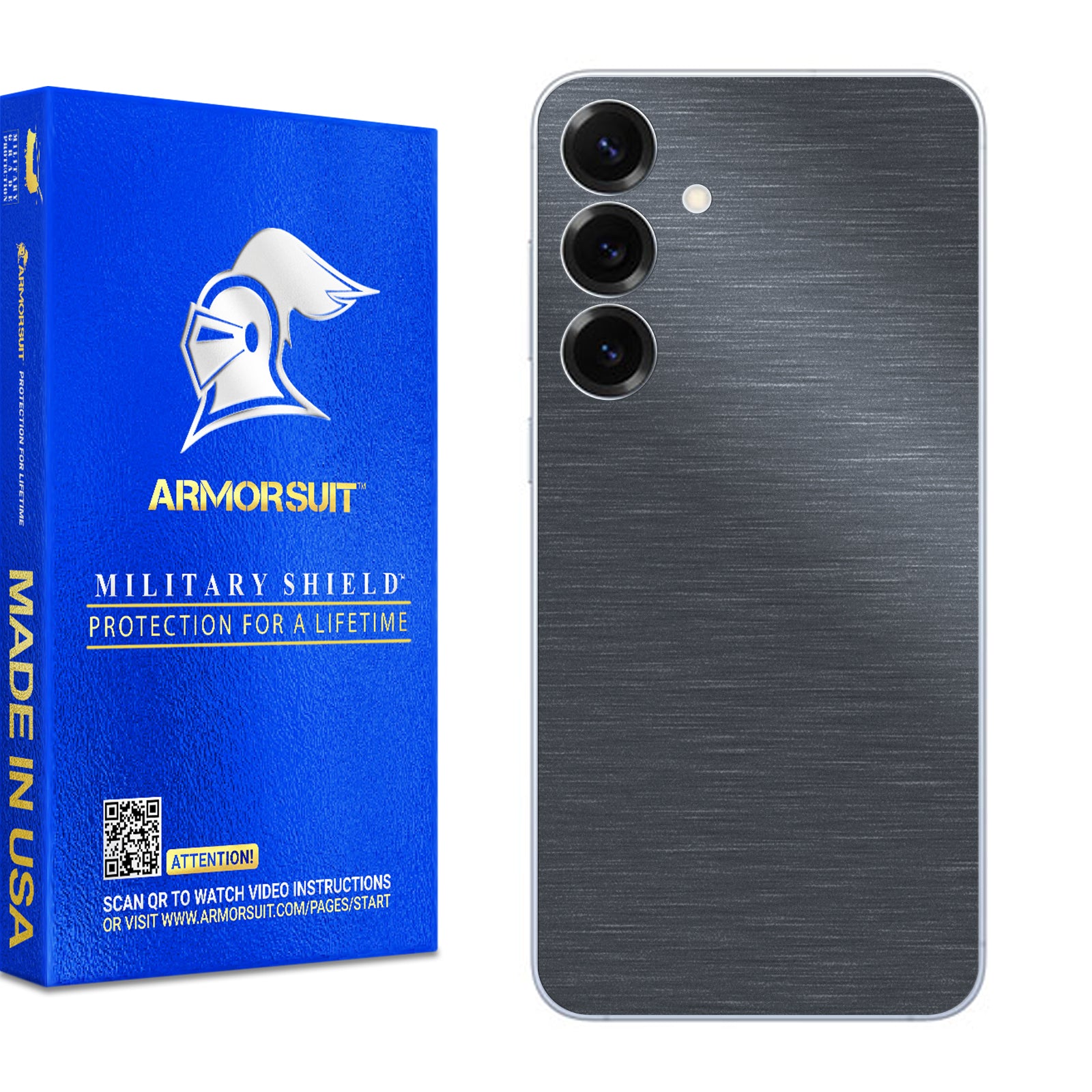 [2 Pack] Armorsuit MilitaryShield Vinyl Skin Wrap Film for Samsung Galaxy S25 Plus
