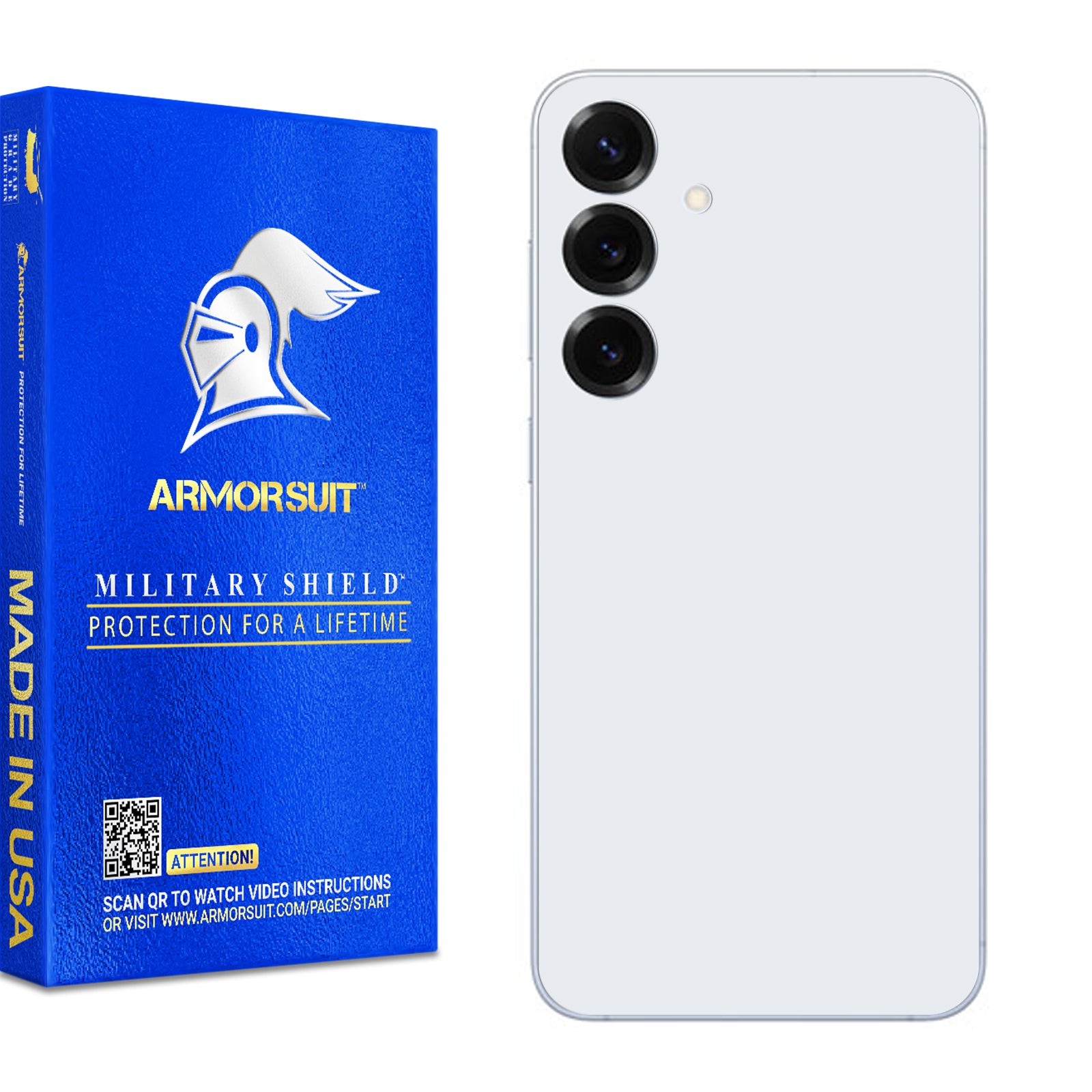[2 Pack] Armorsuit MilitaryShield Vinyl Skin Wrap Film for Samsung Galaxy S25 Plus