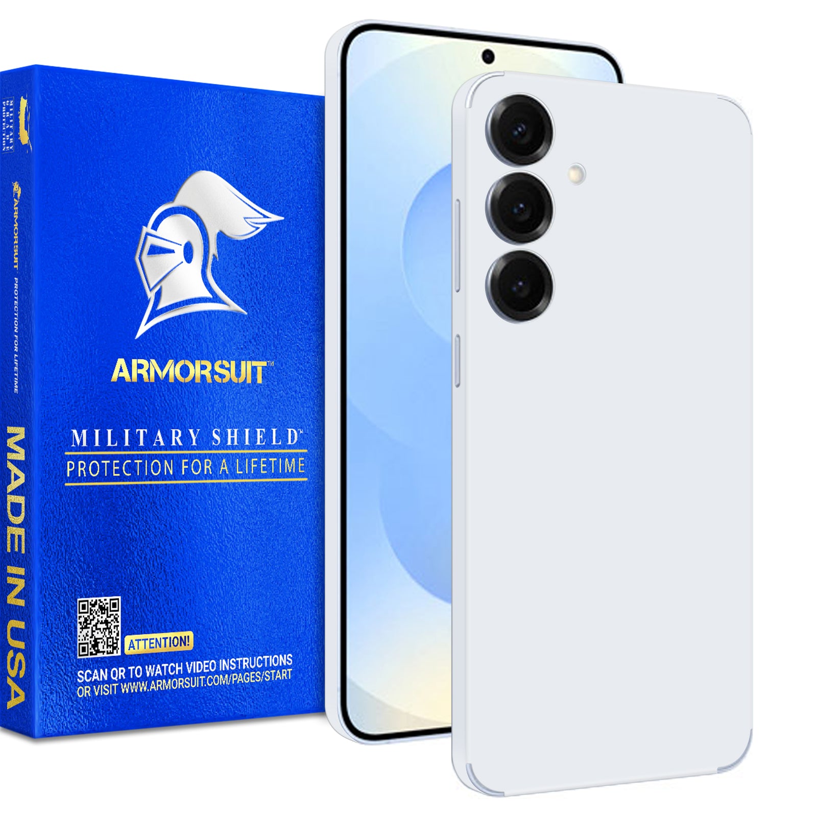 [2 Pack] Armorsuit MilitaryShield Vinyl Skin Wrap Film for Samsung Galaxy S25 Plus