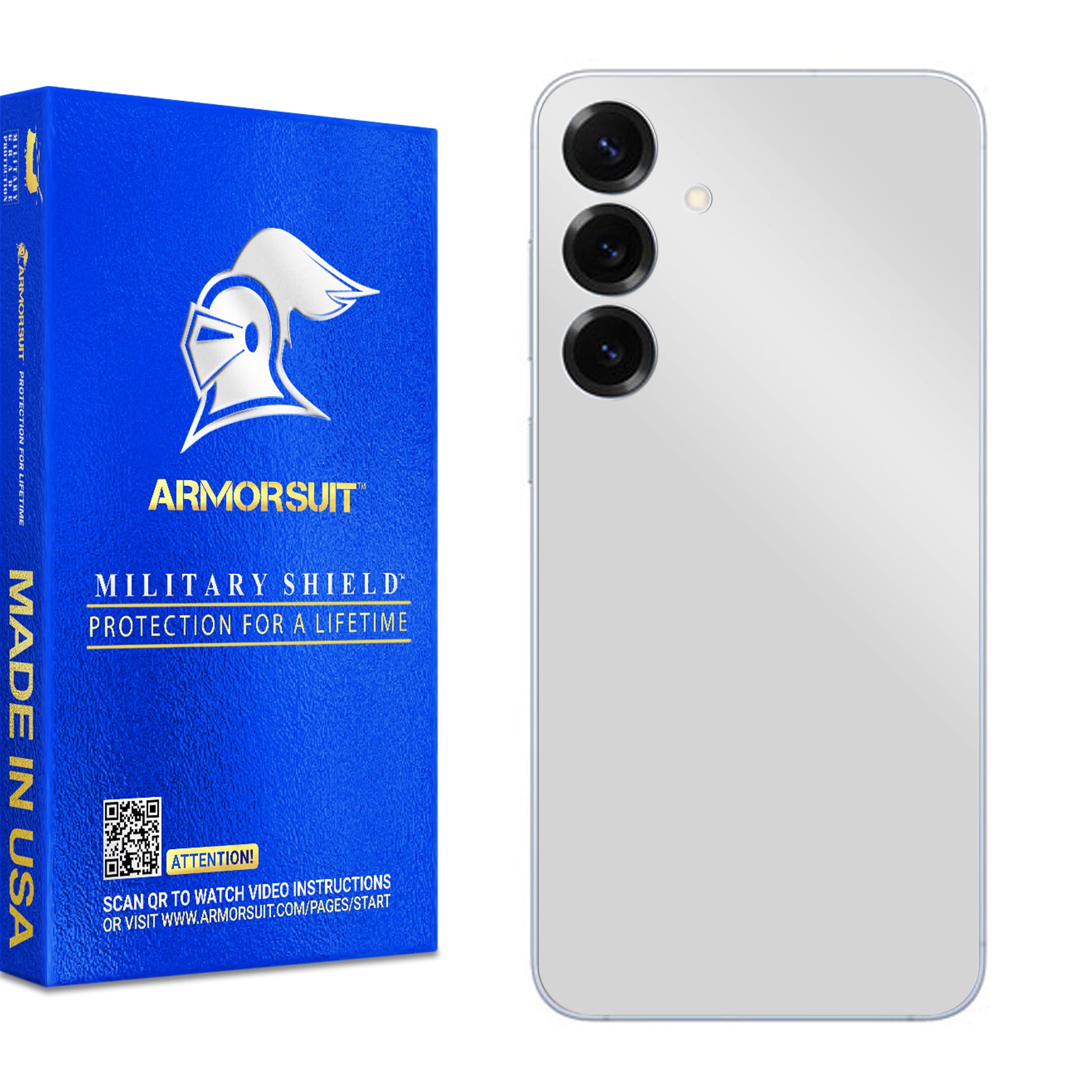 [2 Pack] Armorsuit MilitaryShield Vinyl Skin Wrap Film for Samsung Galaxy S25 Plus