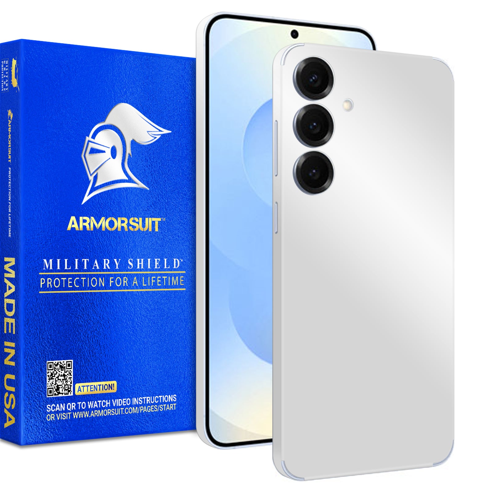 [2 Pack] Armorsuit MilitaryShield Vinyl Skin Wrap Film for Samsung Galaxy S25 Plus