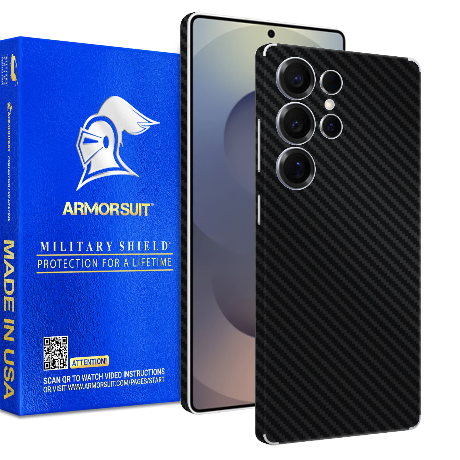 [2 Pack] Armorsuit MilitaryShield Vinyl Skin Wrap Film for Samsung Galaxy S25 Ultra