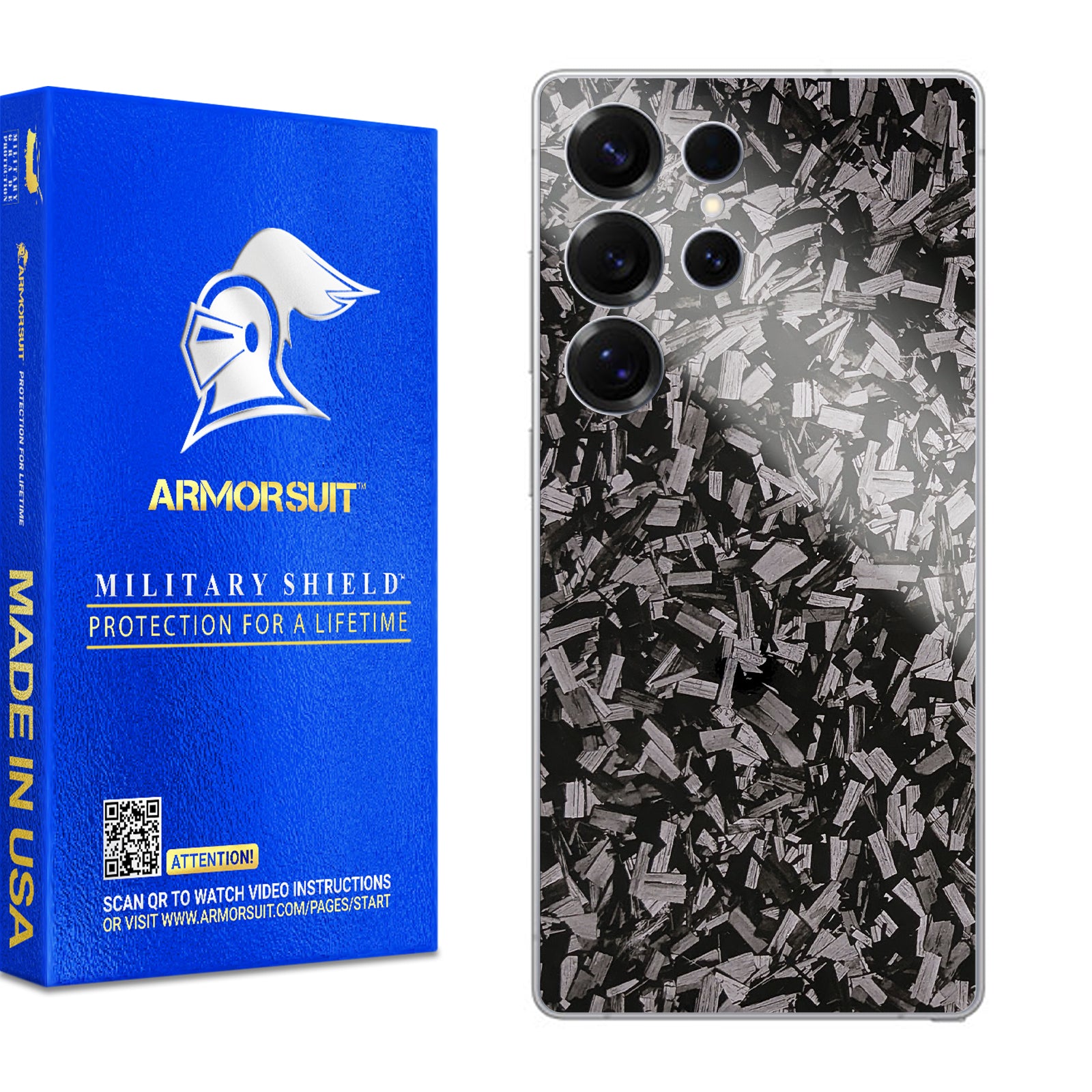[2 Pack] Armorsuit MilitaryShield Vinyl Skin Wrap Film for Samsung Galaxy S25 Ultra