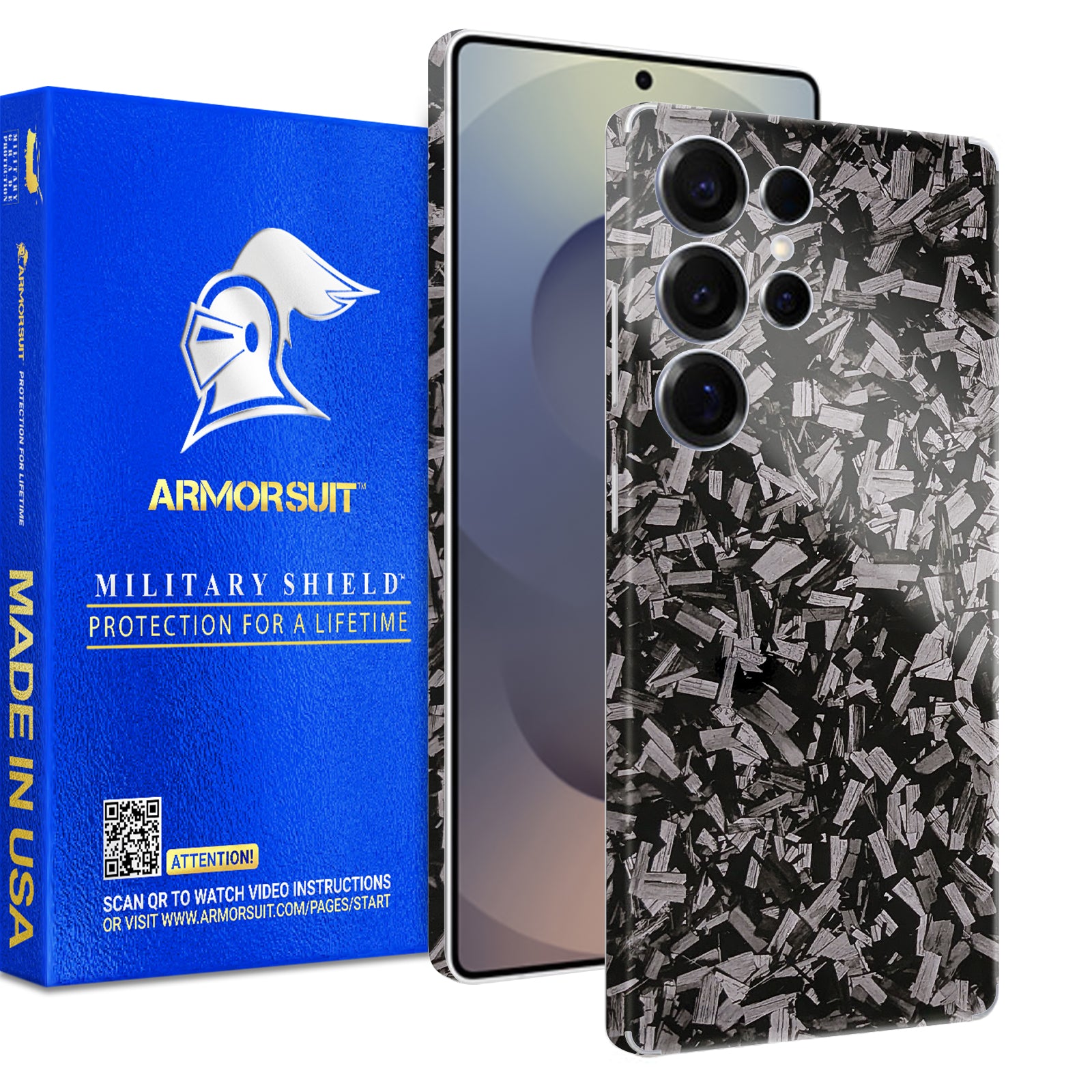 [2 Pack] Armorsuit MilitaryShield Vinyl Skin Wrap Film for Samsung Galaxy S25 Ultra