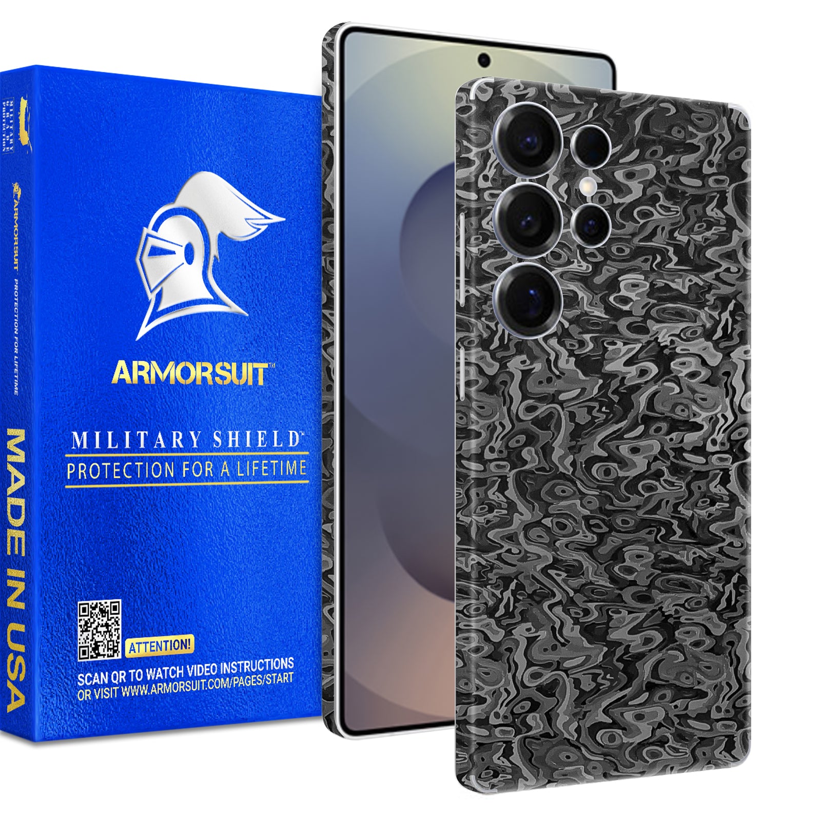 [2 Pack] Armorsuit MilitaryShield Vinyl Skin Wrap Film for Samsung Galaxy S25 Ultra