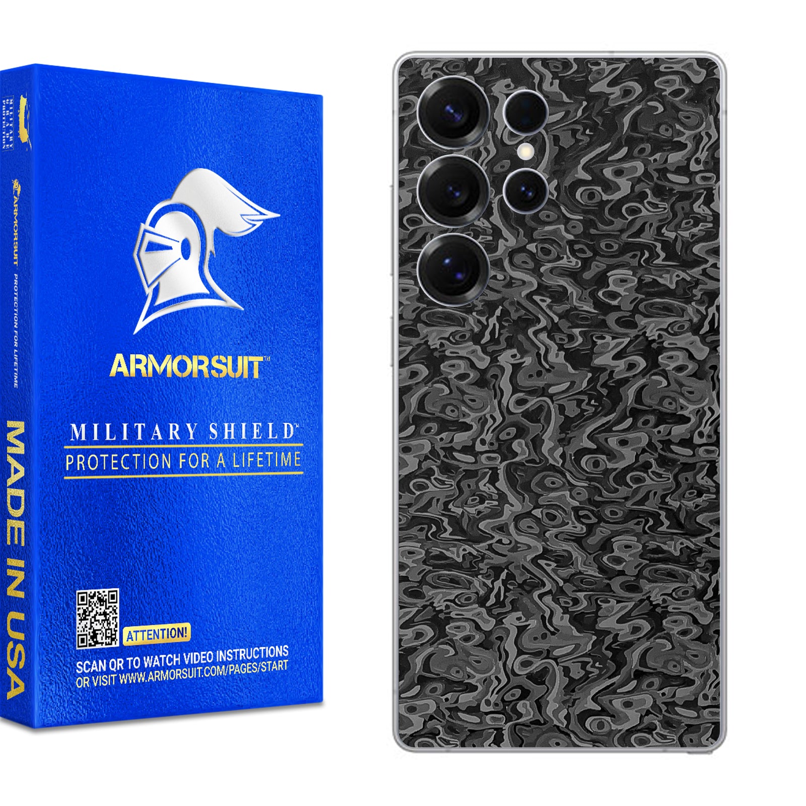 [2 Pack] Armorsuit MilitaryShield Vinyl Skin Wrap Film for Samsung Galaxy S25 Ultra