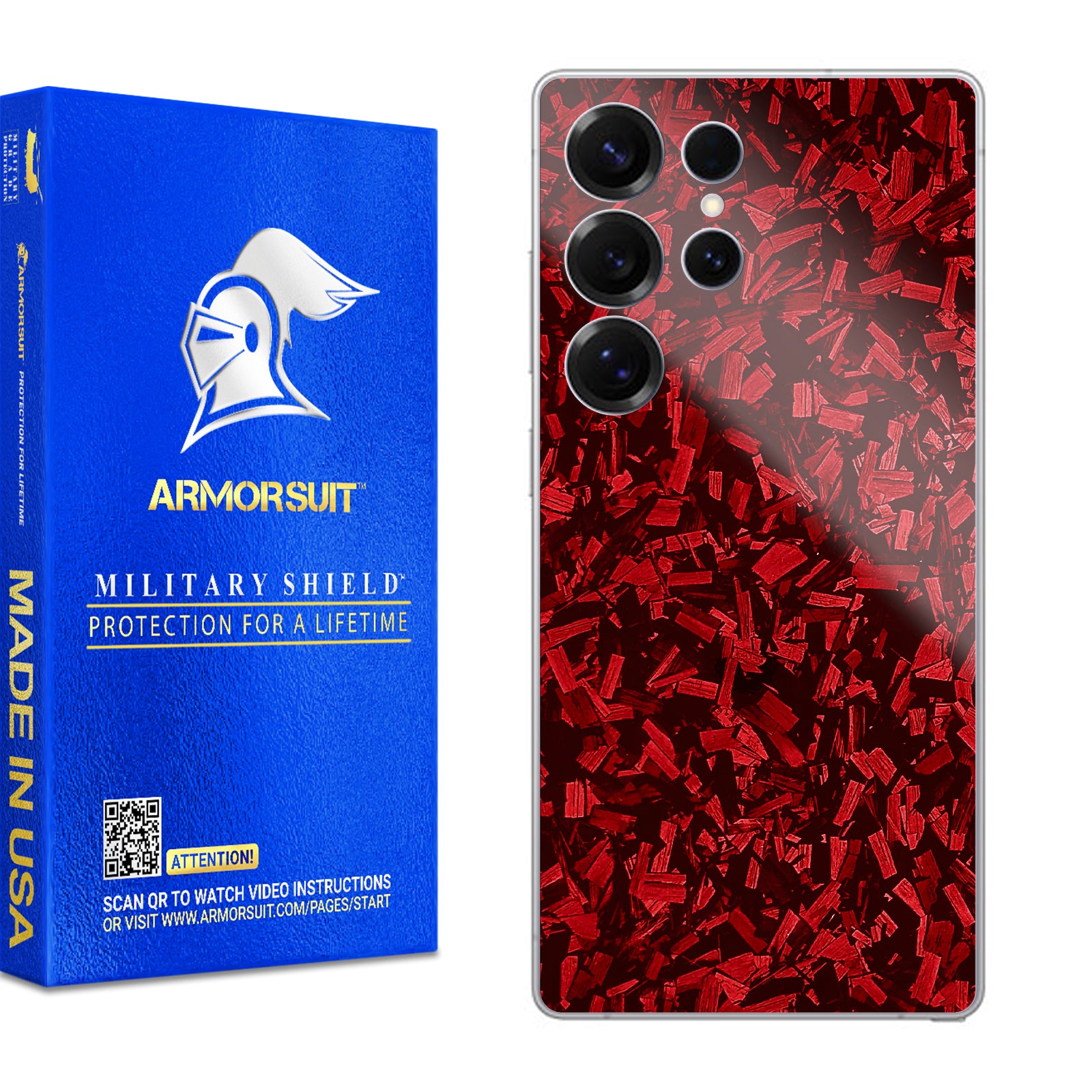 [2 Pack] Armorsuit MilitaryShield Vinyl Skin Wrap Film for Samsung Galaxy S25 Ultra