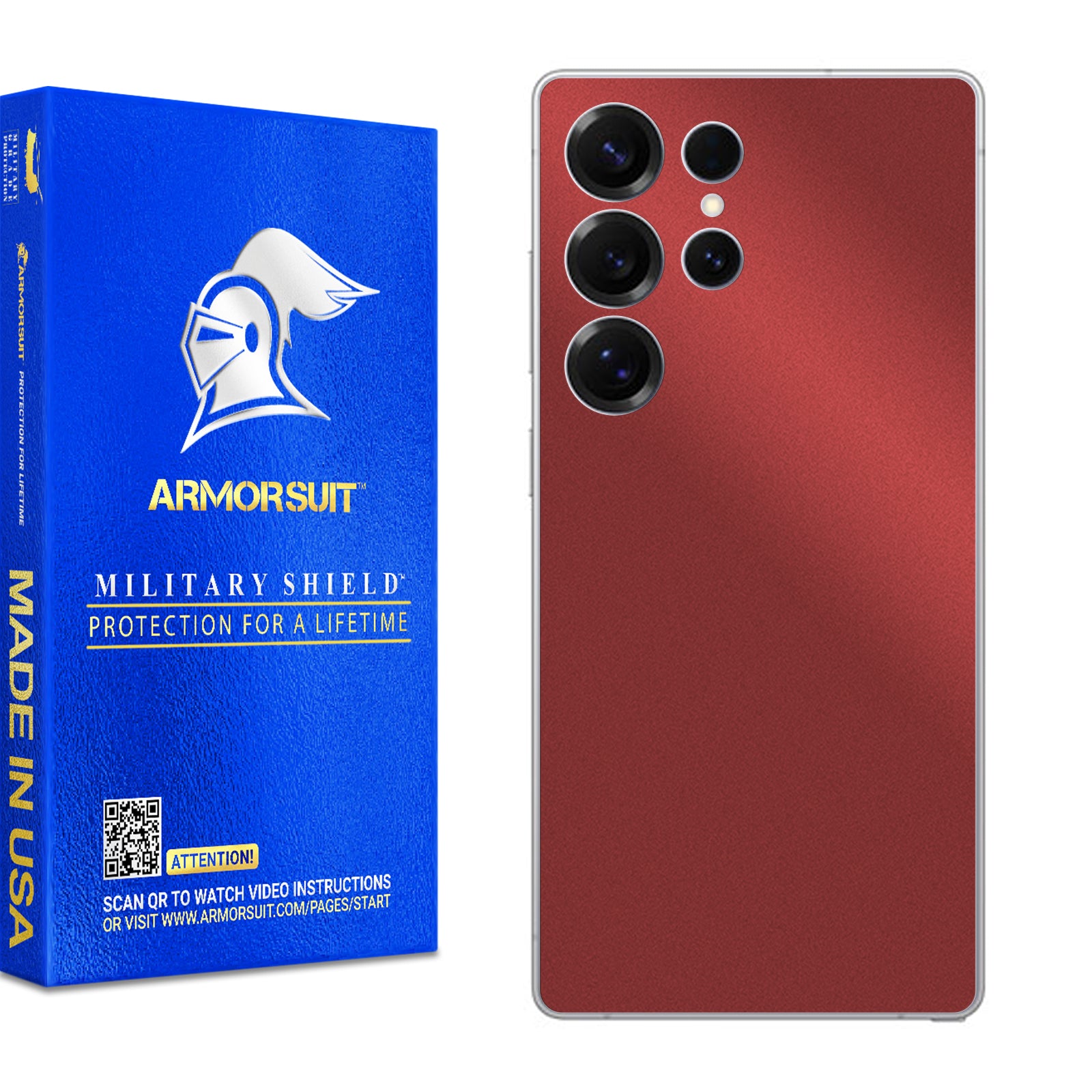 [2 Pack] Armorsuit MilitaryShield Vinyl Skin Wrap Film for Samsung Galaxy S25 Ultra