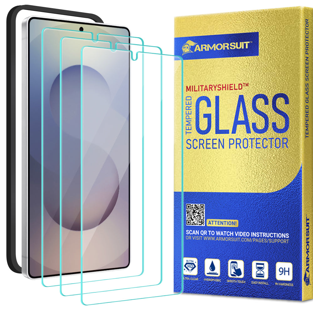 [3 Pack] ArmorSuit for Samsung Galaxy S25 Ultra Tempered Glass Case Friendly Protector (w/ Alignment Tool)