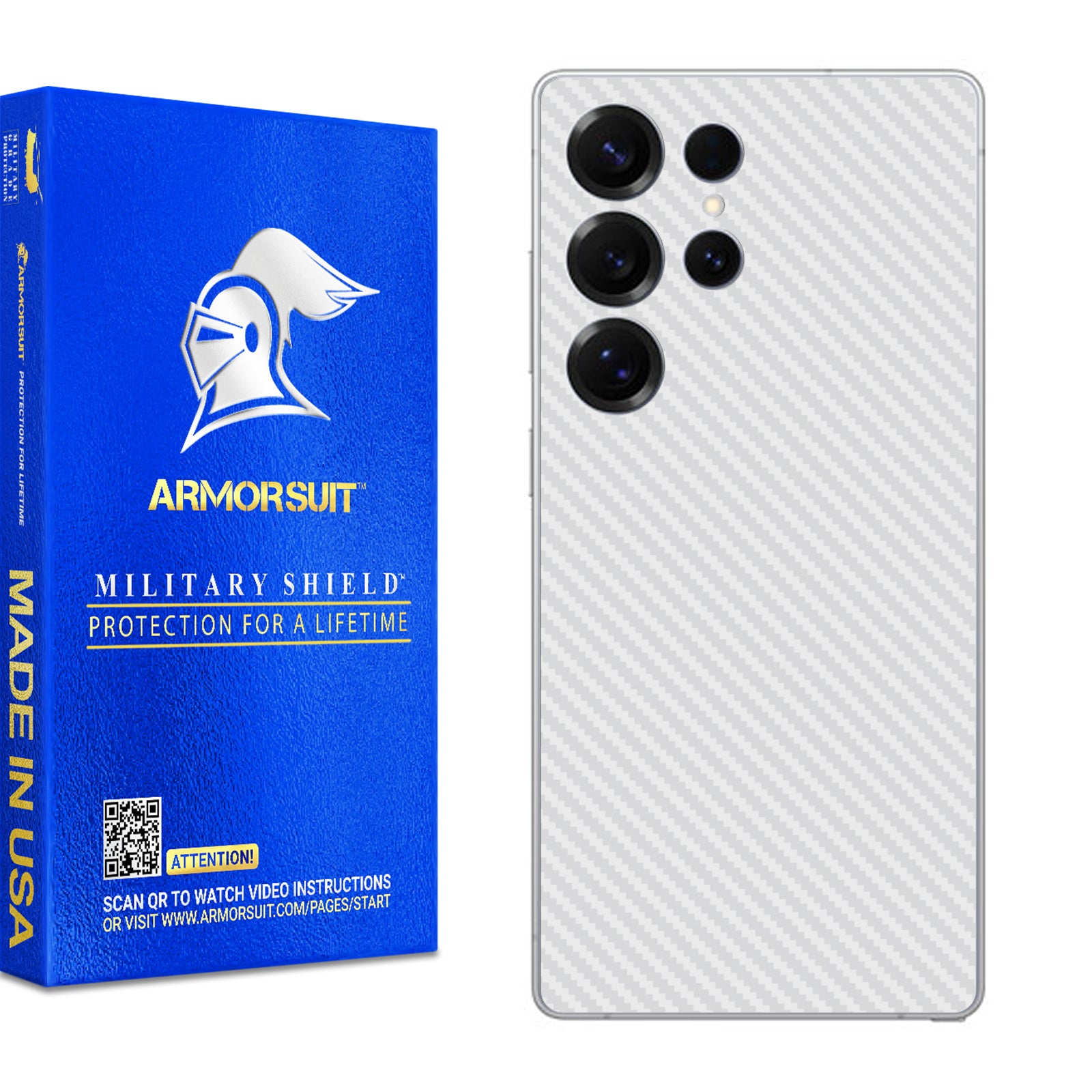 [2 Pack] Armorsuit MilitaryShield Vinyl Skin Wrap Film for Samsung Galaxy S25 Ultra