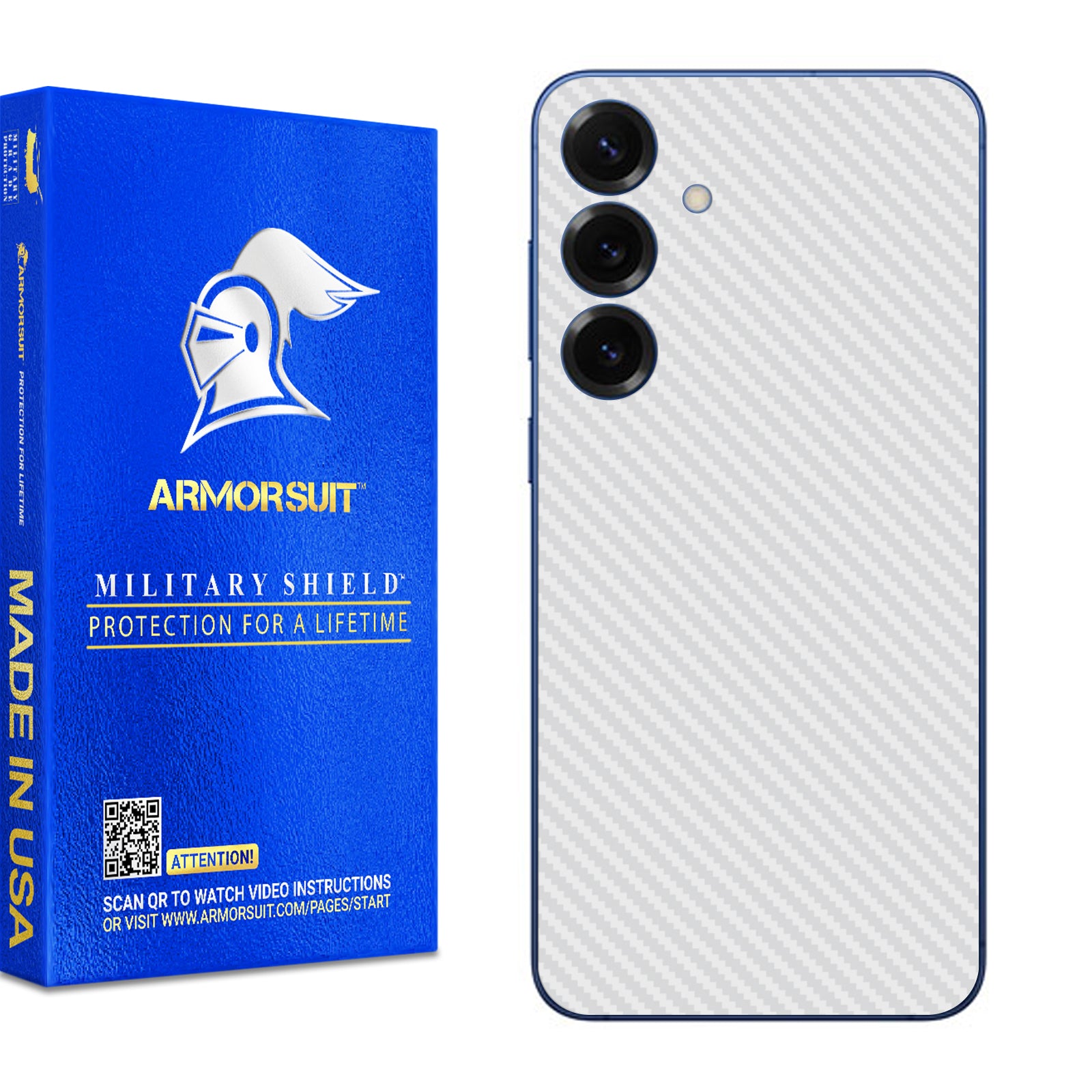 [2 Pack] Armorsuit MilitaryShield Vinyl Skin Wrap Film for Samsung Galaxy S25