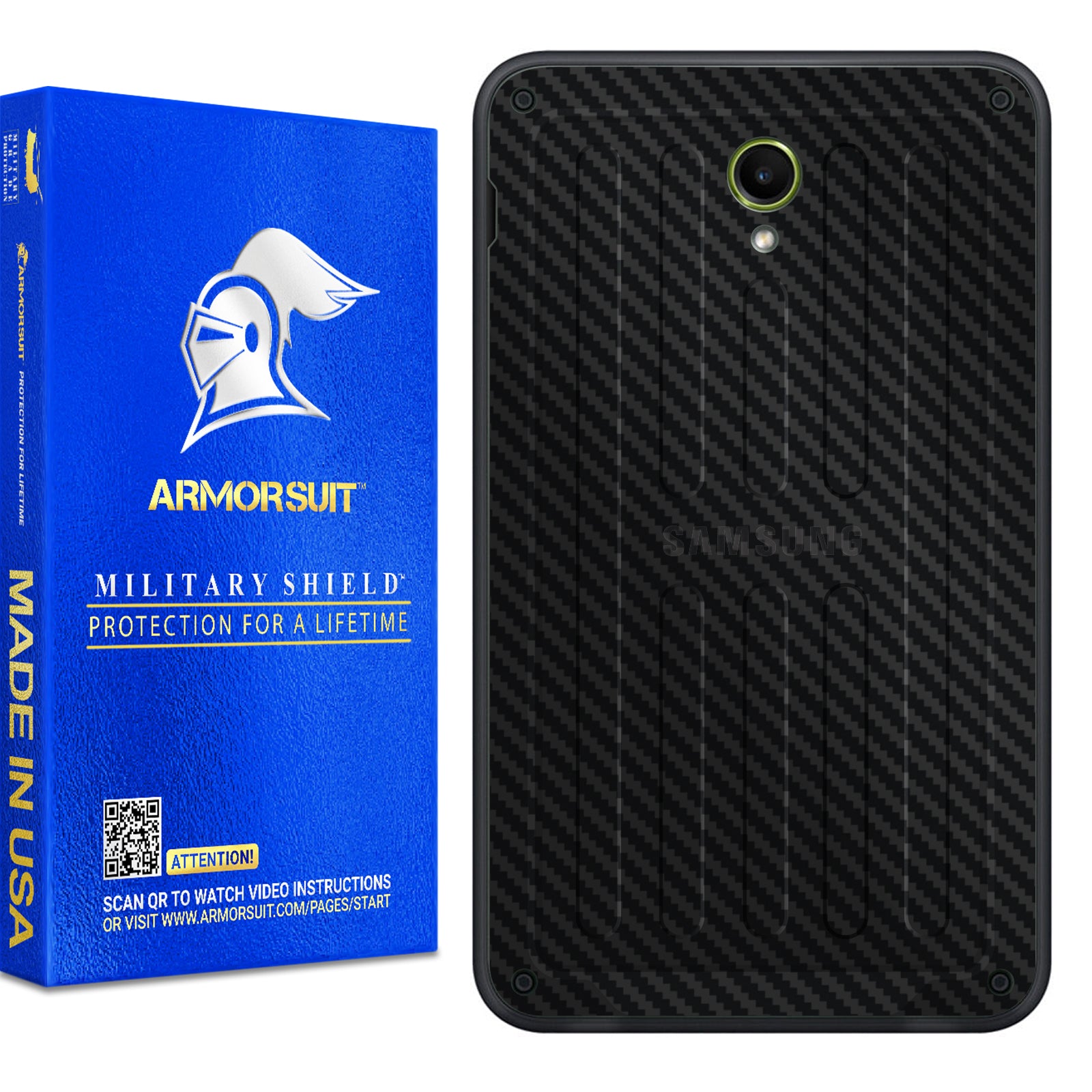 [2 Pack] Armorsuit MilitaryShield Vinyl Skin Wrap for Samsung Galaxy Tab Active 5 5G (2024)