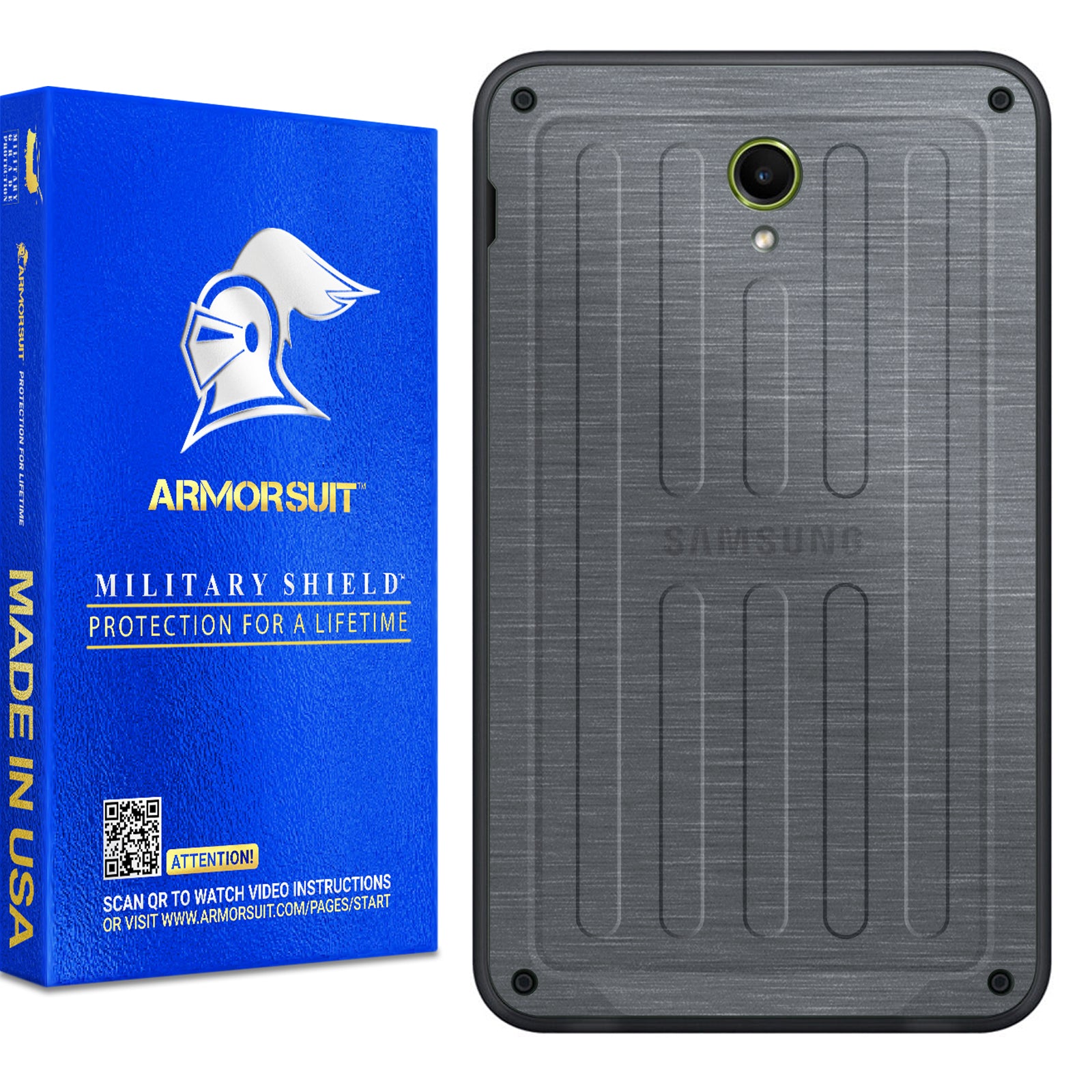 [2 Pack] Armorsuit MilitaryShield Vinyl Skin Wrap for Samsung Galaxy Tab Active 5 5G (2024)