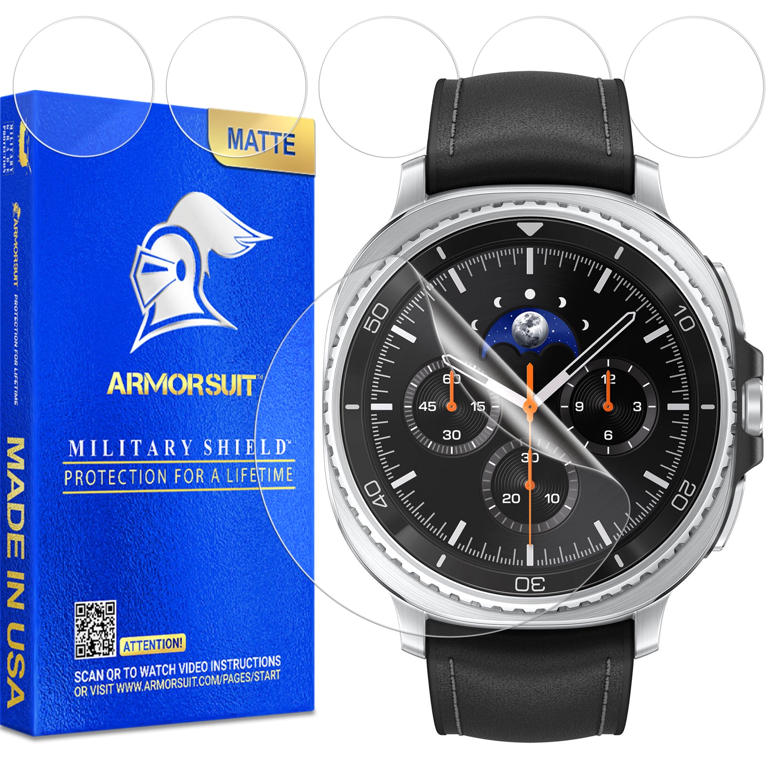 (6 Pack) ArmorSuit Screen Protector designed for Samsung Galaxy Watch 8 Classic (46mm)