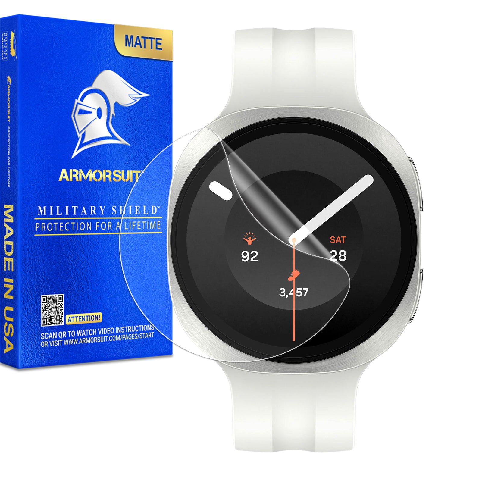 [6 Pack] ArmorSuit MilitaryShield Screen Protector Film For Samsung Galaxy Watch9 (40mm / 44mm))