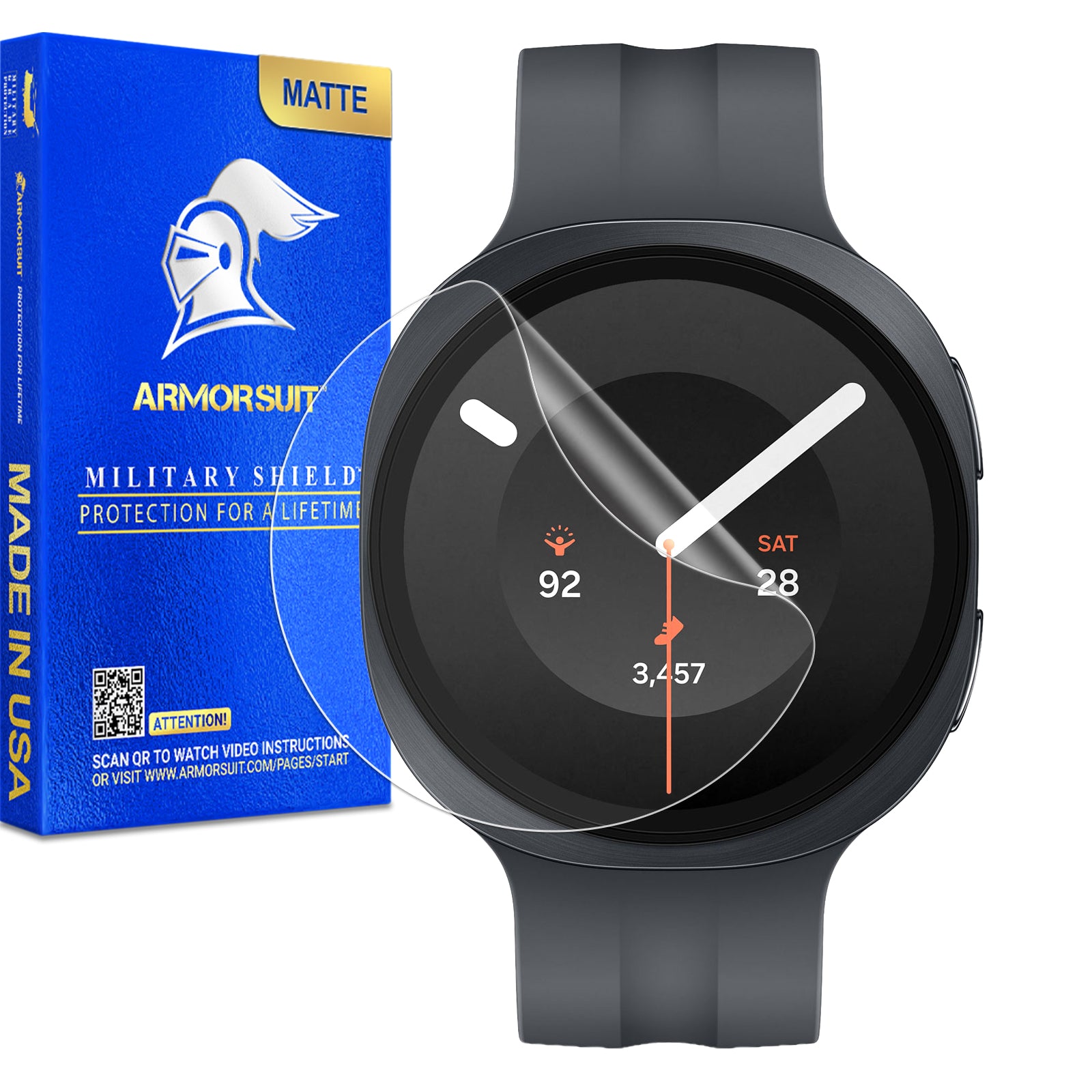 [6 Pack] ArmorSuit MilitaryShield Screen Protector Film For Samsung Galaxy Watch9 (40mm / 44mm))