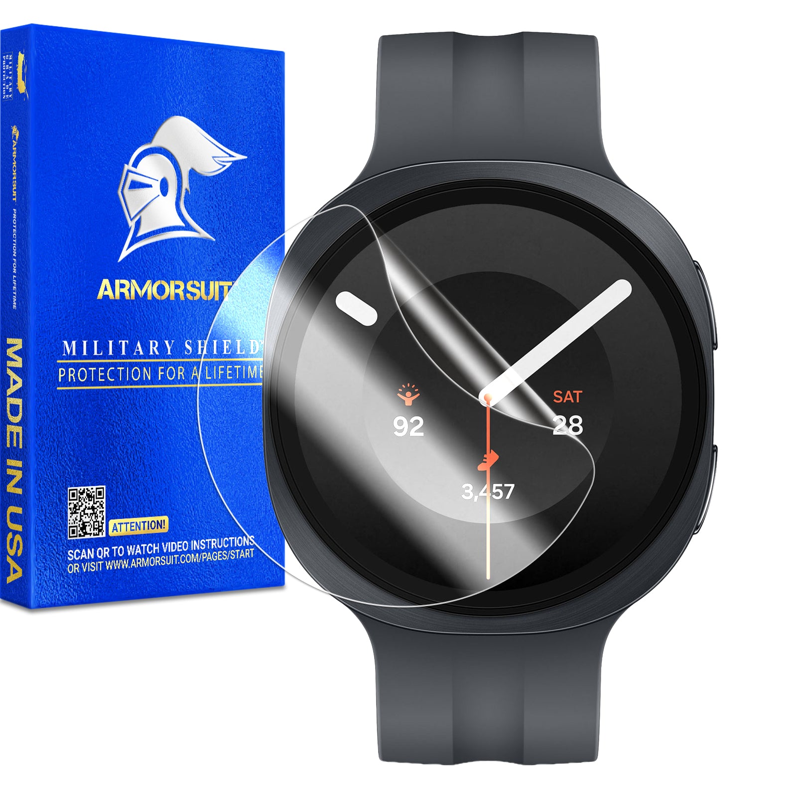 [6 Pack] ArmorSuit MilitaryShield Screen Protector Film For Samsung Galaxy Watch9 (40mm / 44mm))