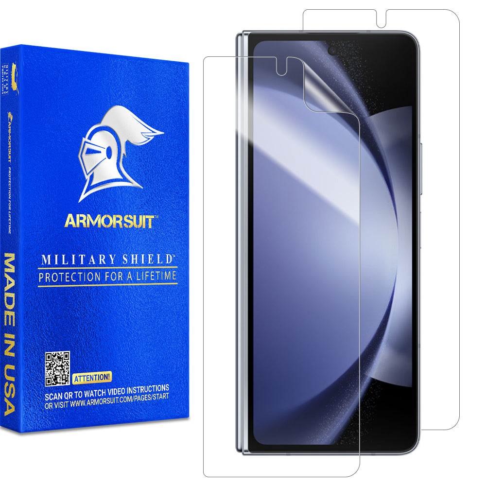 [2 Pack] ArmorSuit MilitaryShield Screen Protector Film for Samsung Z Fold 5 (2023) - Front Only