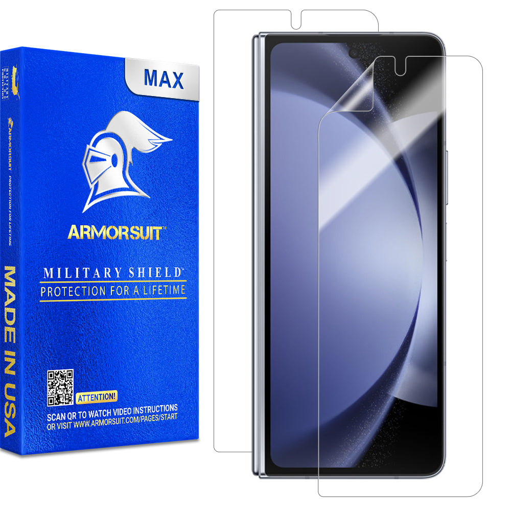 [2 Pack] ArmorSuit MilitaryShield Screen Protector Film for Samsung Z Fold 5 (2023) - Front Only