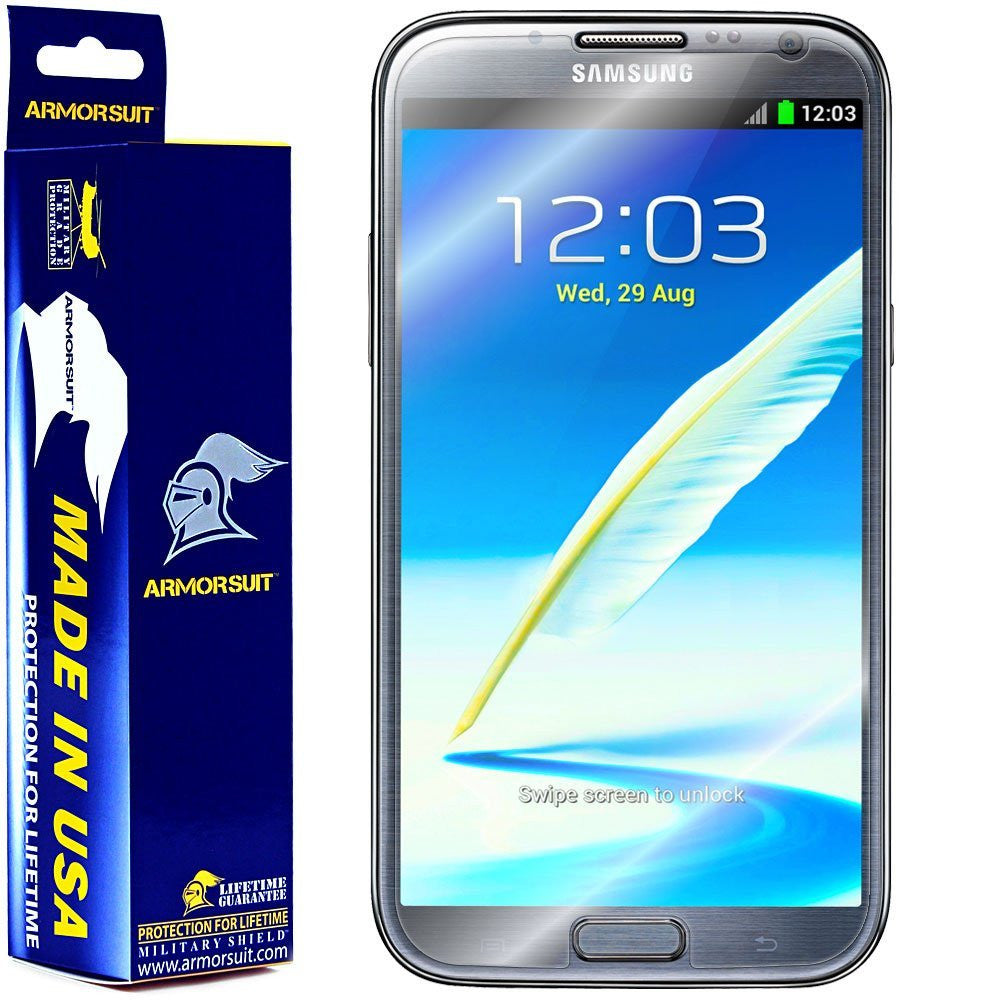 [2-Pack] Samsung Galaxy Note II Screen Protector (Case Friendly)