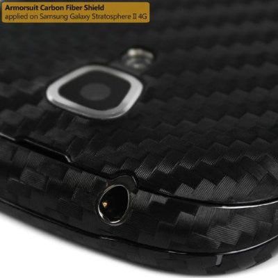 Samsung Galaxy Stratosphere II Screen Protector + Carbon Fiber Skin Protector