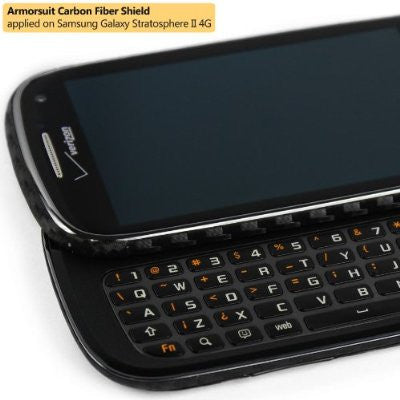 Samsung Galaxy Stratosphere II Screen Protector + Carbon Fiber Skin Protector