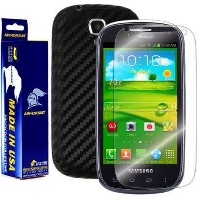 Samsung Galaxy Stratosphere II Screen Protector + Carbon Fiber Skin Protector