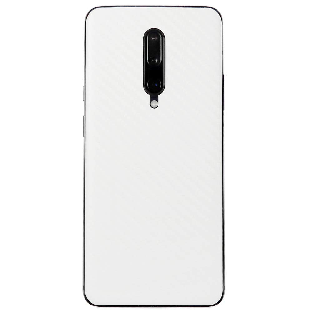 OnePlus 7 Pro Screen Protector + White Carbon Fiber Skin