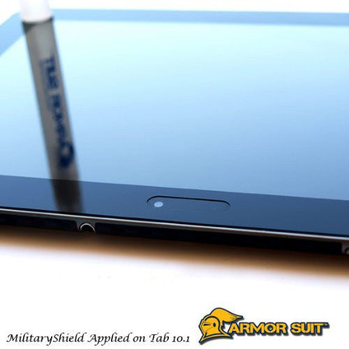 Samsung Galaxy Tab 10.1 Screen Protector + Black Carbon Fiber Skin Protector