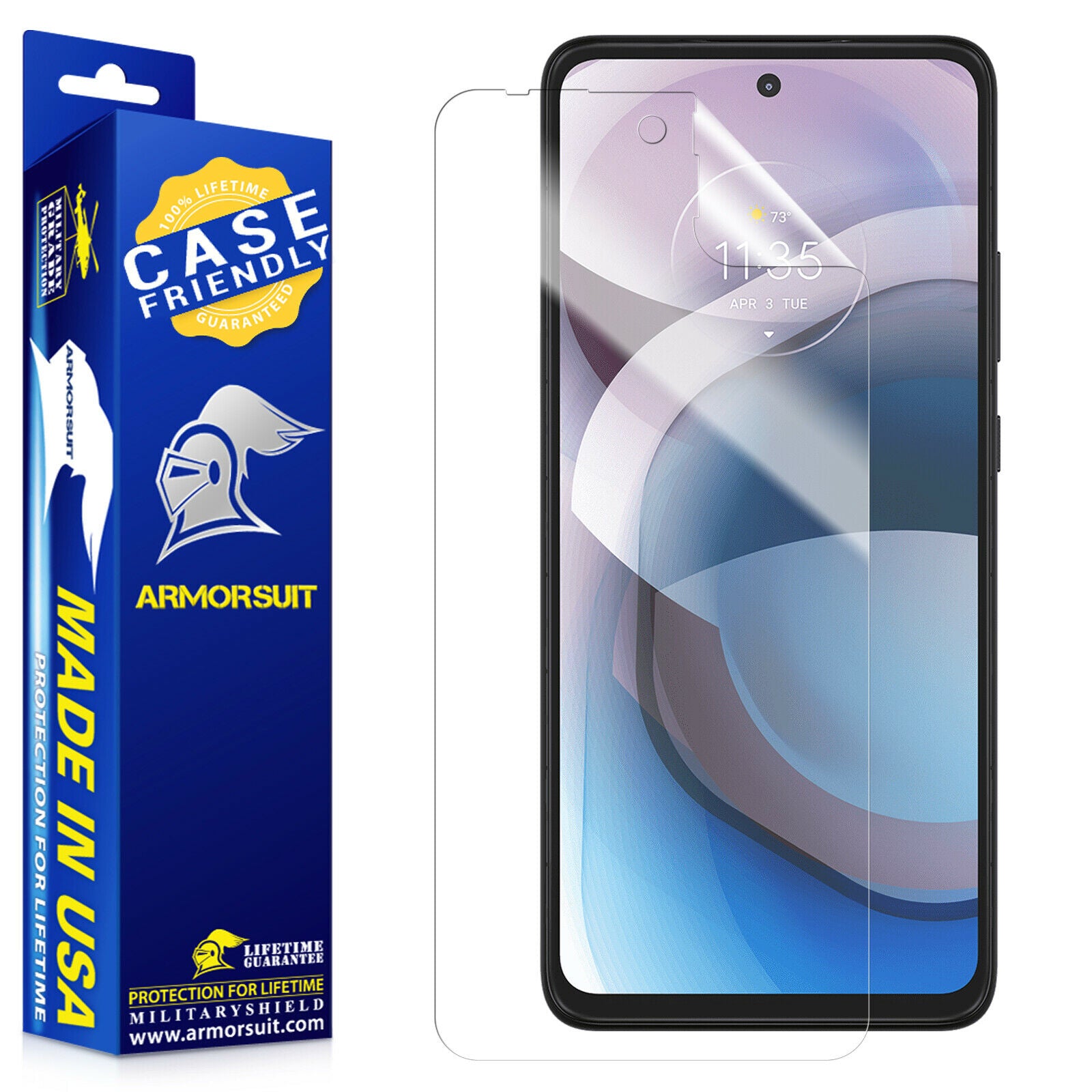 [2 Pack] Motorola One 5G Ace Case-friendly Screen Protector