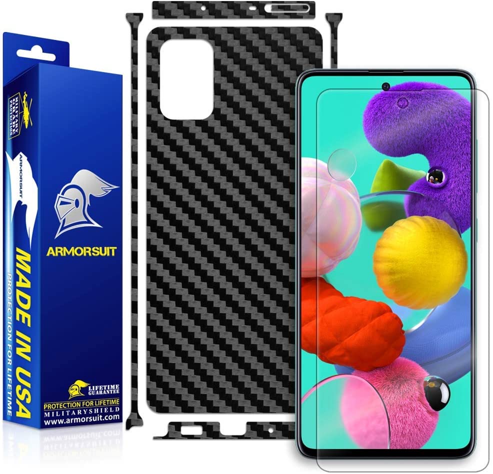 Samsung Galaxy A51 Carbon Fiber Skin Protector