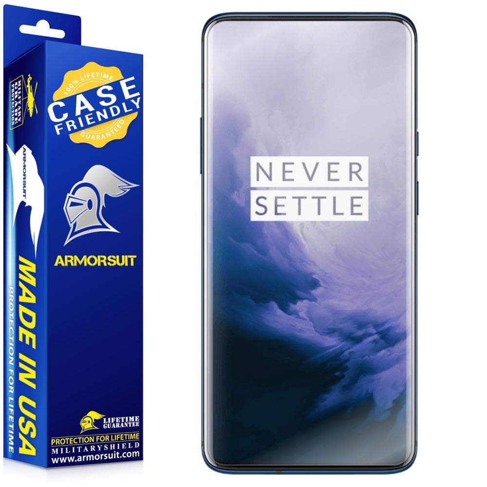 [2 Pack] OnePlus 7 Pro Screen Protector [Case Friendly]