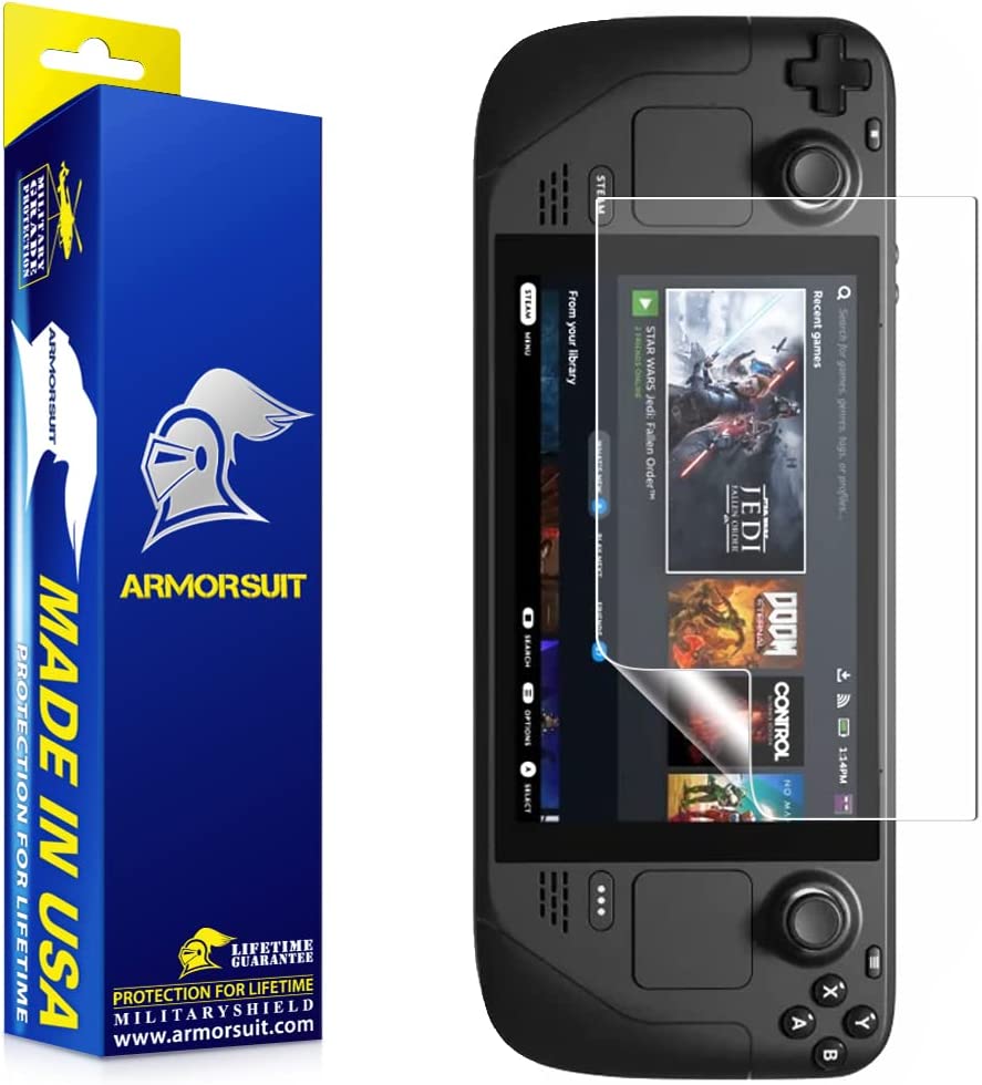 [2-Pack] ArmorSuit MilitaryShield Screen Protector for Steam Deck 7in" (OLED / LCD)