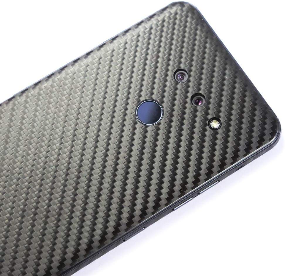 LG G8 ThinQ Screen Protector + Black Carbon Fiber Skin