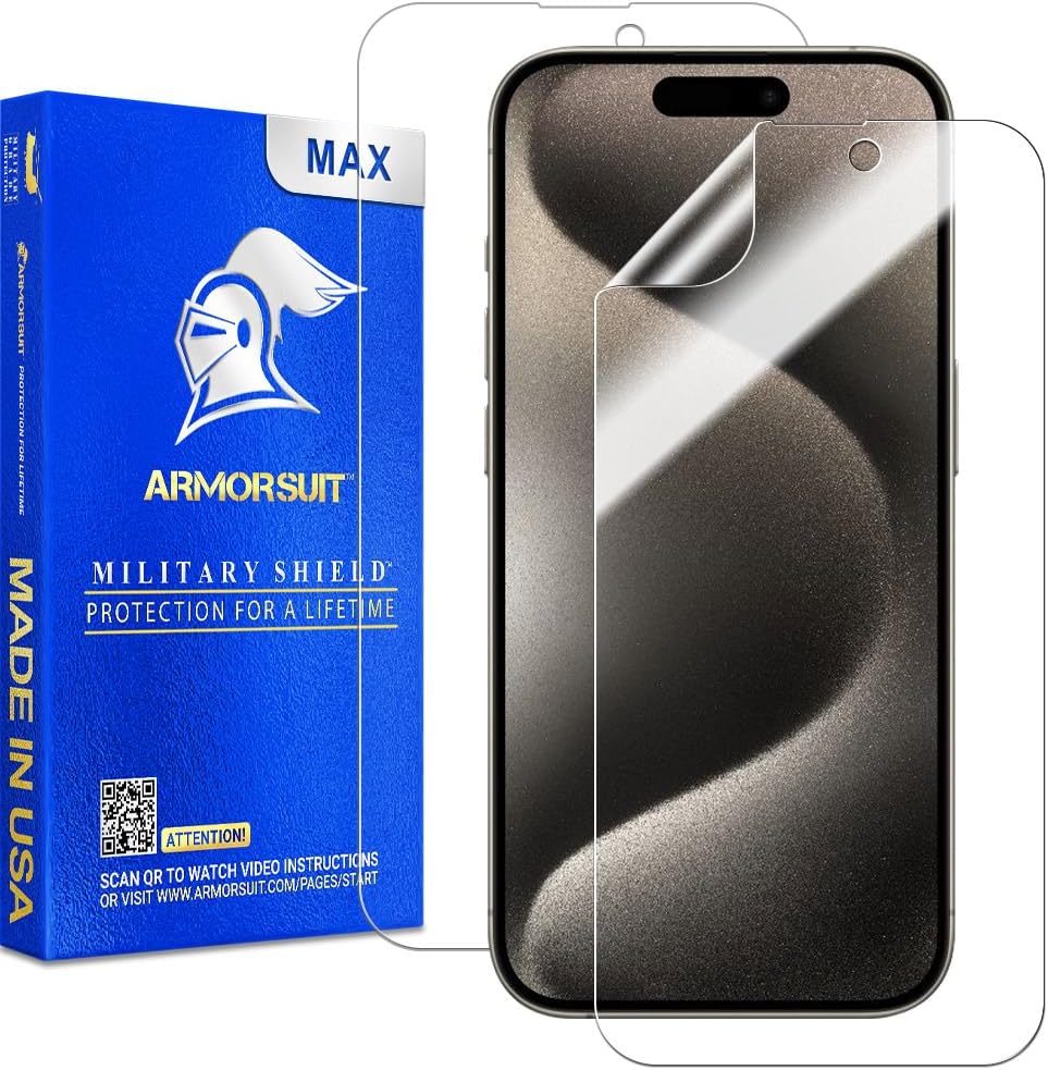 [2 Pack] ArmorSuit Apple iPhone 15 Pro (2023) Screen Protector