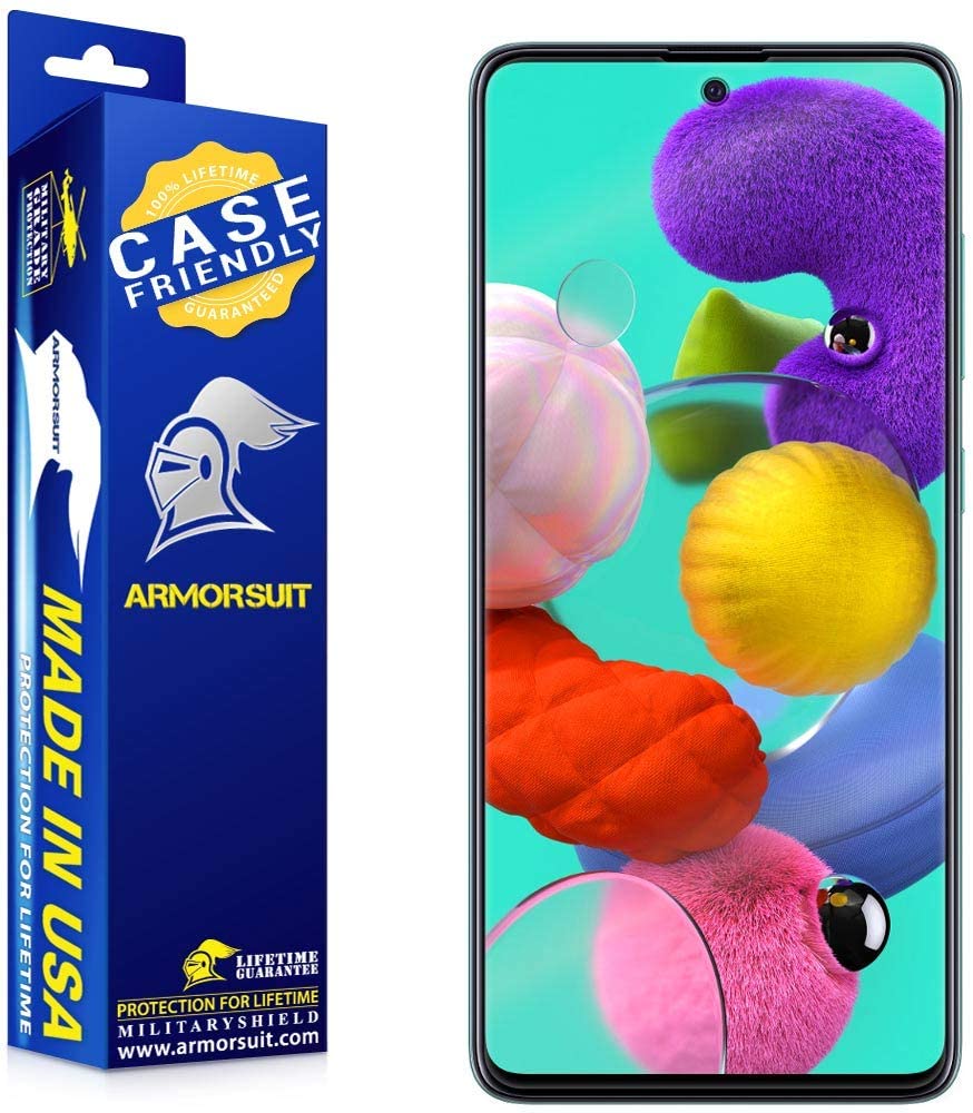 [2-Pack] Samsung Galaxy A51 Case-Friendly Screen Protector