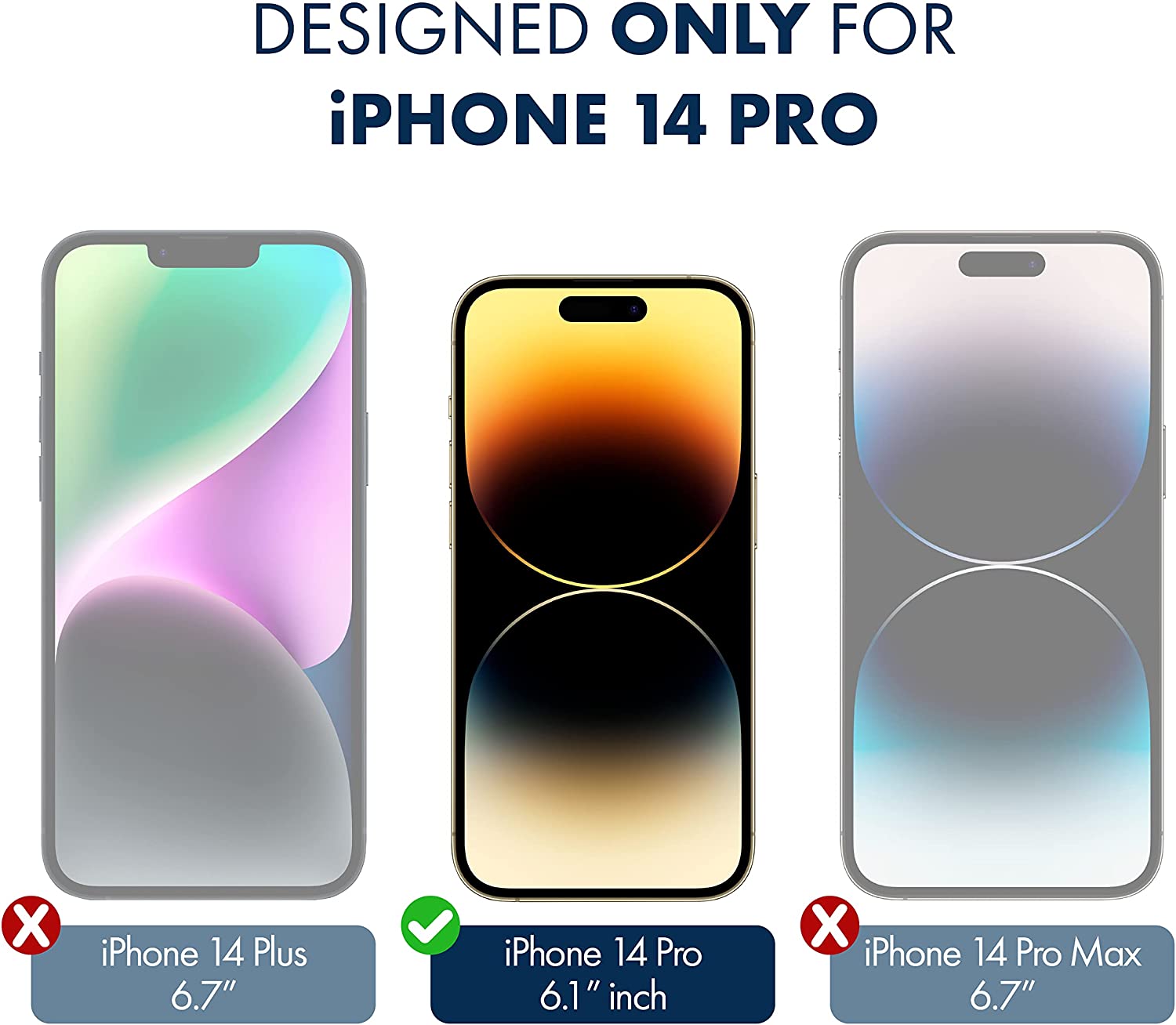 ArmorSuit MilitaryShield [2 Pack] iPhone 14 Pro (6.1) Max Coverage Screen Protector USA