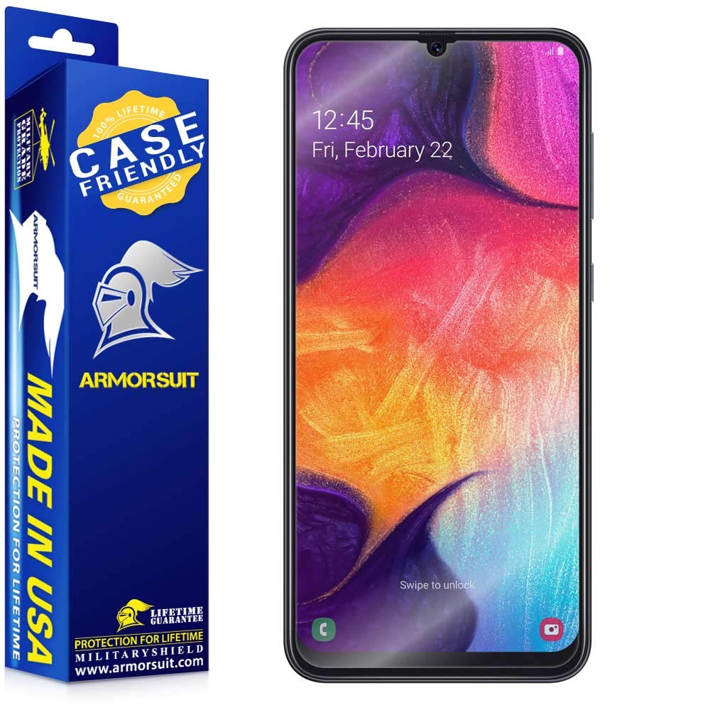 [2-Pack] Samsung Galaxy A50 Case-Friendly Screen Protector