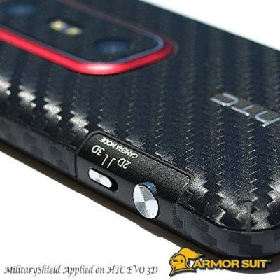 Samsung Exhibit II 4G Screen Protector + Black Carbon Fiber Skin Protector