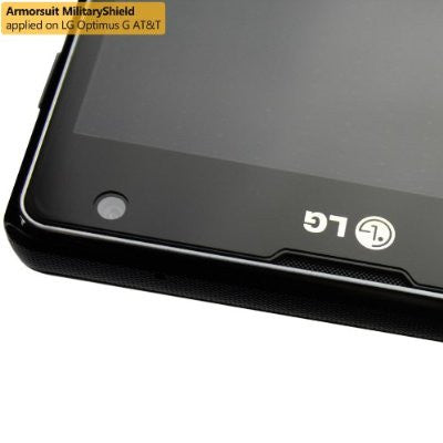 LG Lucid 4G Screen Protector + Black Carbon Fiber Skin