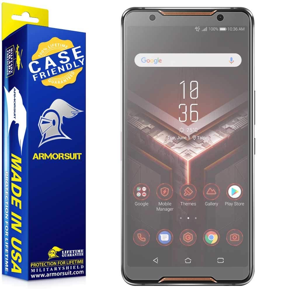 [2 Pack] Asus ROG Phone Matte Case Friendly Screen Protector